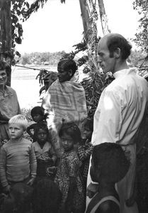 Bangladesh Lutheran Church/BLC. From the worship service at Koksabari, 1984. Jens and Elsebeth