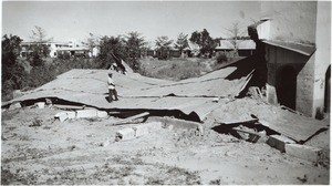 Antsambalahy's church demolished by the storms, in Madagascar