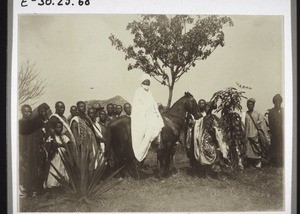 King Ndjoya on the mission station