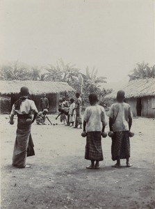 Playtime in the mission school of Lambarene, in Gabon