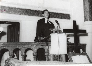 Preaching in the Church of the Queen in Antananarivo, Madagascar