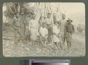 Group portrait of teachers, Erromango, Vanuatu, ca.1903