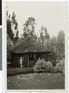 Wooden framework of the medicine tukul, Adis Abeba, Ethiopia, 1930