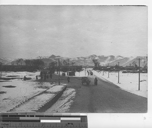 A winter scene at Hebei, China