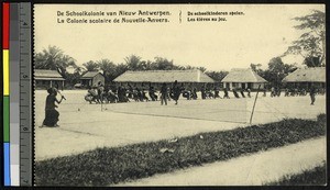 Students at play, New Antwerp Colony School, Congo, ca.1920-1940