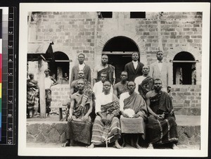 Group portrait of Christian men, Nigeria, ca. 1930