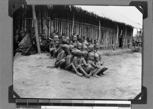 Group of Konde girls, Nyasa, Tanzania, 1929