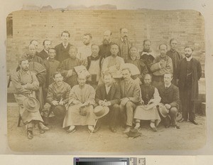 Presbyterian Ministers and Indigenous Pastors, Liaoning, China, ca.1890