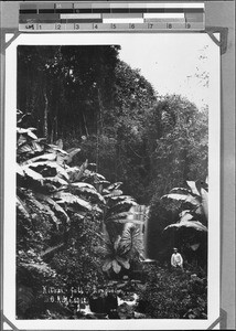 Missionary Böhme at Kilasi Waterfall, Rungwe, Tanzania