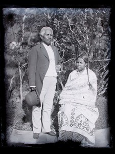 Malagasy married couple, Ihosy, Madagascar, ca.1893