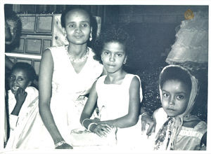 Guests at Inge and Verner Tranholm-Mikkelsen's wedding. 1962