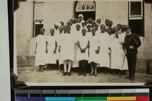 Group portraits of baptised people, Umpumulo, South Africa