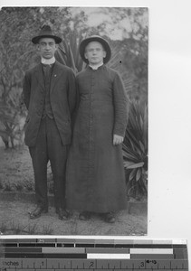 A visiting priest at Hong Kong, China, 1920