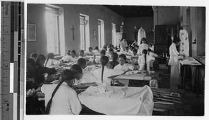 Vestment department industrial room, Hong Kong, China, ca. 1934