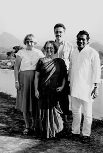 Jeypore, Orissa, India, 1986. From left to right: The DMS Mission Secretary, Karen Berntsen - M