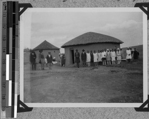 Silinga with the young girls and young men collective, South Africa East