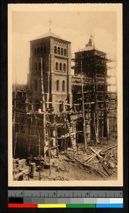 Construction on the Ankoro church, Ankoro, Congo, ca.1920-1940