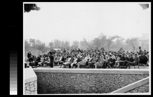 Worship service of Yenching Christian Fellowship on Good Friday evening, at Yenching University, Beijing, China, April 1930