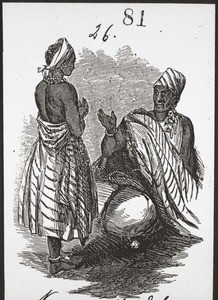 African man and a girl