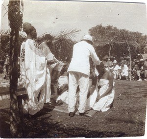 Baptism in Foumban, Cameroon