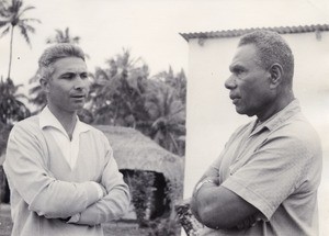 Missionary Pierre Seidenbinder with Rev. Jean Kafeat