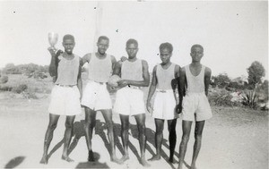 Basket-ball team of Mahajanga, in Madagascar