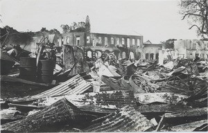 The city of Papeete after the bombardment of September 22, 1914