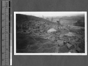 Refugee huts outside Nanjing, China,1938