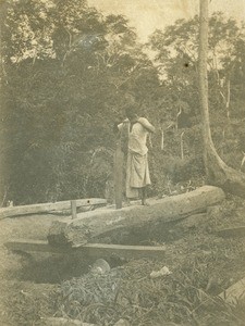 Apprentice in Samkita, Gabon