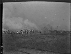 Fodder fire, Maputo, Mozambique, ca. 1901-1902