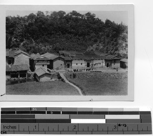 A view of the town of Jiaoling, Meixien, China, 1929