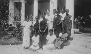 Cuddalore, South Arcot District, India. From Darisanapuram Bible School. No. two from the right