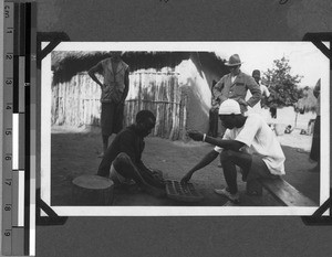 Playing a game, Ipole, Unyamwezi, Tanzania, 1933
