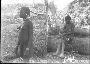 African woman with her baby, Makulane, Mozambique, ca. 1896-1911