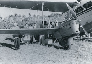 Boarding a plane