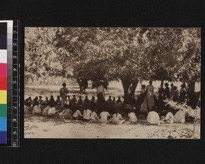 Group of girls at Harvest festival, Andhra Pradesh, India, 1911