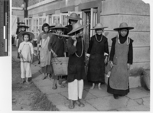 Novices at Jiangmen, China, 1947