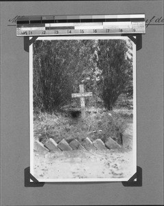 Grave of Joseph Neupert, Mbozi, Tanzania, ca.1928-1929