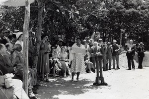 Laying of the first stone of the christian hall for young girls in Antananarivo, Madagascar