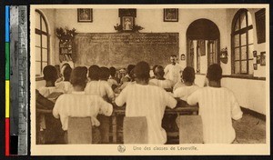 Students in classroom, Leverville, Congo, ca.1920-1940