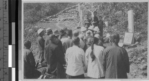 People on the Via Crucis, Sancian Island, China, ca. 1927