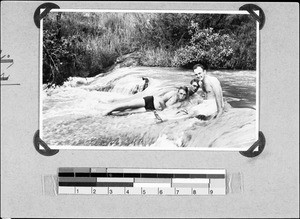 Young Europeans swimming, Nyasa, Tanzania, 1938