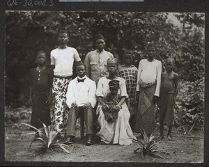 3. Christian teacher with his family, and the Chief