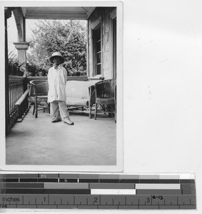 A playful boy at Jiangmen, China, 1939