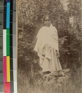 Elizabeth, a student at the Faravohitra Girls' School, Antsirabe, Madagascar, 1920