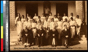 Young Jesuit seminarians and their teachers, India, ca.1920-1940
