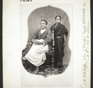 Konkani Brahmane mit seiner 11jähr. Frau