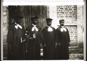 Pastors from Asante in their robes