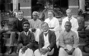 Missionaries in Madras 1914. Knud Heiberg, Johan Bittmann, Agathe Berg, Viggo Møller