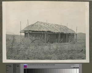 Brick church under construction, Kacheri, Malawi, ca.1926